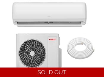 TOSOT 115v 9K-Btu 20.5 SEER2 Mini Split Heat Pump (-13°F), Wi-Fi, 11.9 EER/8.8 HSPF (R32)